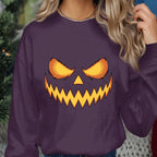Creepy Jack O Lantern Pumpkin Face Shirt, Spooky Halloween Evil Eyes And Sharp Teeth Tee, Scary Pumpkin Graphic Costume, Jack O Lantern Tee