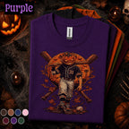 Halloween Baseball Shirt, Pumpkin Head Player Tee, Spooky Baseball Game Day Shirt, Jack O Lantern Sports Gift, Fall Baseball Fan Tee