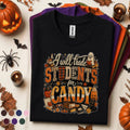 I Will Trade Students for Candy Shirt, Funny Teacher Halloween Tee