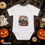 Ghost Monster Truck Halloween Baby Bodysuit, Pumpkin Infant Onesie, Spooky Truck Baby Outfit, First Halloween Gift for Little Truck Fan