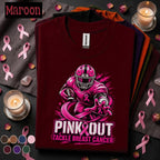Breast Cancer Awareness Shirt, Pink Out Football Tee, Tackle Breast Cancer Shirt, Pink Ribbon Game Day Gift, October Support Shirt
