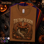 Tis the Season Football Halloween Shirt, Spooky Football Ghost Tee, Pumpkin Stadium T Shirt, Fall Game Day Top, Halloween Sports Gift