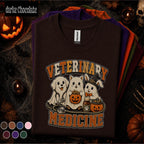 Veterinary Medicine Halloween Shirt, Cute Vet Tech Pumpkin Tee, Spooky Veterinarian Gift, Dog Cat Bunny Vet Shirt, Animal Lover Fall Tee