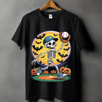 Halloween Skeleton Pitcher Baseball Shirt, Ghost Baseball Sweatshirt, Game Day Shirt, Halloween Baseball Shirt, Spooky Sports Fan Baseball