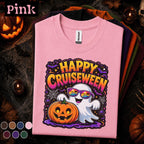 Happy Cruiseween Halloween Shirt, Spooky Cruise Ghost Tee, Pumpkin Cruise Vacation Shirt, Matching Cruise Squad Family Trip Gift Tee