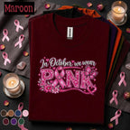 Breast Cancer Awareness Shirt, In October We Wear Pink Tee, Pink Ribbon Sparkle Shirt, Pink Out October Support Gift for Women