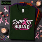 Breast Cancer Awareness Shirt, Support Squad Pink Ribbon Tee, October Awareness Team Shirt, Cancer Walk Family Support Gift for Women Tee
