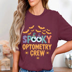 Spooky Optometry Crew Shirt, Funny Halloween Eye Doctor Team Tee, Cute Optometrist Halloween Costume Shirt For Groups, Halloween Optometry