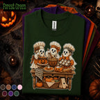 Cute Ghost Baker Halloween Shirt, Spooky Baking Tee, Pumpkin Cake and Cookie Shirt, Fall Bakery Gift, Halloween Kitchen T Shirt