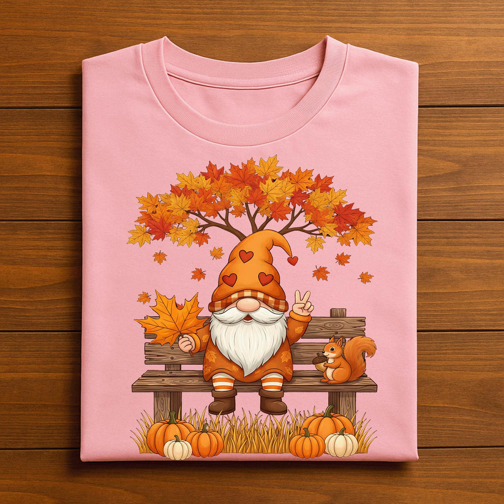 Cute Gnome Thanksgiving Fall Shirt Autumn Pumpkin Pie Cozy Harvest Autumn Outfit Tee, Gift Gnome Thanksgiving Sweatshirt, Thanksgiving Women