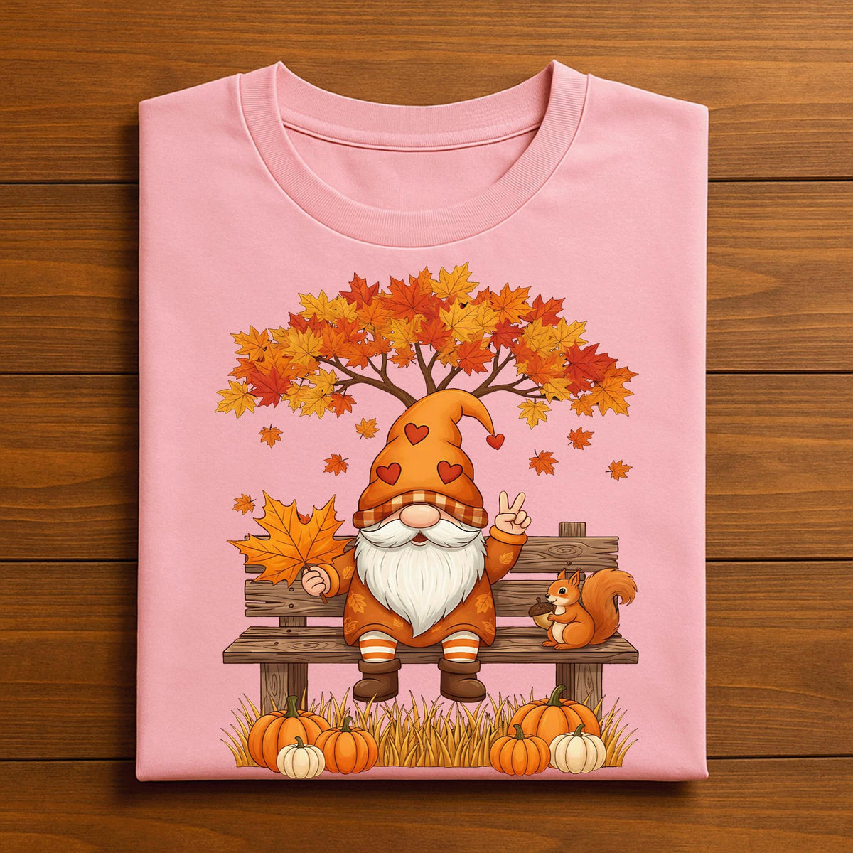 Cute Gnome Thanksgiving Fall Shirt Autumn Pumpkin Pie Cozy Harvest Autumn Outfit Tee, Gift Gnome Thanksgiving Sweatshirt, Thanksgiving Women