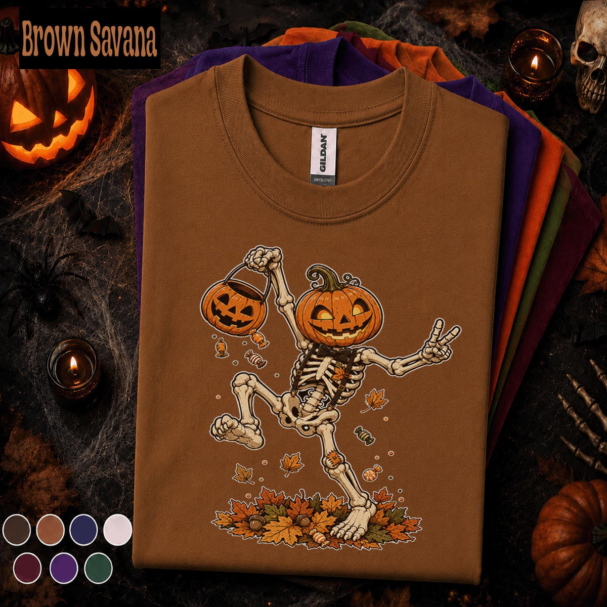 Pumpkin Skeleton Halloween Shirt, funny Skeleton Tee, Jack O Lantern Top, Funny Spooky Season Shirt, Halloween Gift