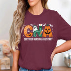 Spooky CNA Halloween Shirt Certified Nursing Assistant Tee, Cute Ghost Pumpkin, Nurse Halloween Sweatshirt, Halloween Nurse Shirt For Women