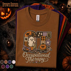 Occupational Therapy Halloween Shirt, Cute Ghost OT Tee, Spooky Pumpkin Therapist Shirt, Occupational Therapist Gift, Halloween OT Crew Tee