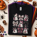 Pink Ghost Halloween Shirt, Coquette Bow Spooky Tee