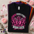 Breast Cancer Awareness Shirt, Cancer Picked a Fight Tee