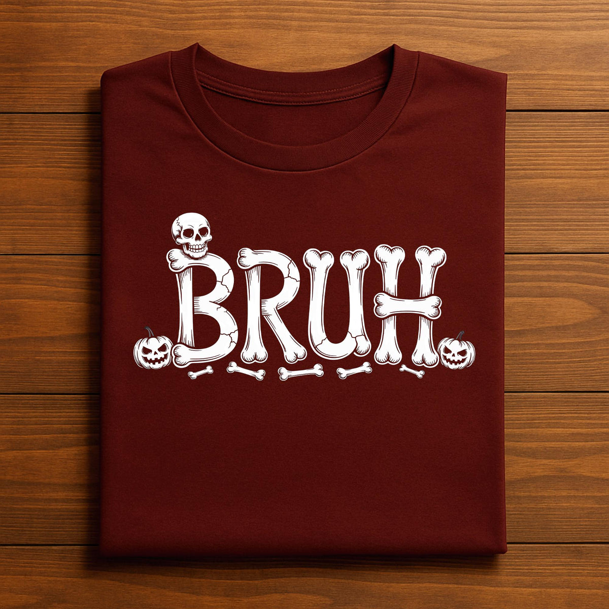 BRUH Skeleton Shirt, Funny Bone Letter Halloween Shirt, Teen Halloween Meme Tee, Bruh Skulls and Bones Shirt, BRUH Halloween Sweatshirt