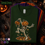 Pumpkin Skeleton Halloween Shirt, funny Skeleton Tee, Jack O Lantern Top, Funny Spooky Season Shirt, Halloween Gift