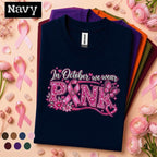 Breast Cancer Awareness Shirt, In October We Wear Pink Tee, Pink Ribbon Sparkle Shirt, Pink Out October Support Gift for Women