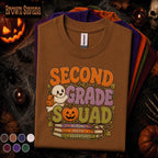 Second Grade Squad Halloween Shirt, Teacher Ghost Pumpkin Tee, 2nd Grade Teacher Shirt, Spooky School Team Tee, Fall Classroom Gift
