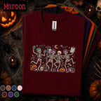 Halloween Nurse Shirt, Dancing Skeleton Nurses Tee, Spooky Medical Team Shirt, Funny Healthcare Worker Halloween Gift for Nurses