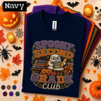Spooky Second Grade Club Halloween Shirt, 2nd Grade Teacher Tee, Ghost Pumpkin Classroom Shirt, Fall Elementary School Teacher Gift