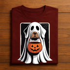 Funny Halloween Dog Ghost Costume Pumpkin Candy Bucket, Cute Dog Halloween Shirt Spooky Pet Tee, Ghost Dog Shirts, Halloween Dog Sweatshirt
