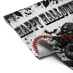 Happy Halloween Garden Flag Sublimation Design, Halloween Ghost Garden Flag, Cute Happy Halloween Garden Flag