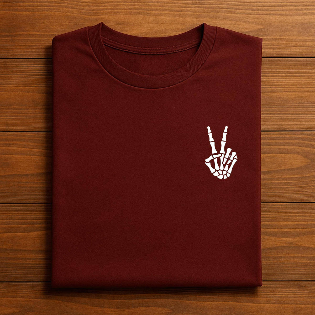 Skeleton Peace Hand Shirt, Halloween Skeleton Tee, Funny Bone Peace Sign Sweatshirt, Spooky Hand Sign T-Shirt, gift Halloween shirt