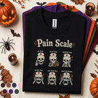 Nurse Pain Scale Halloween Shirt, Funny Skeleton Nurse Tee