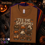 Halloween Teacher Shirt, Tis the Season Teacher Tee, Spooky Classroom T Shirt, Pumpkin Spice School Top, Cute Fall Teacher Gift for Women