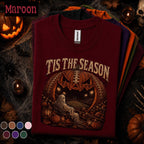 Tis the Season Football Halloween Shirt, Spooky Football Ghost Tee, Pumpkin Stadium T Shirt, Fall Game Day Top, Halloween Sports Gift