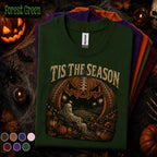 Tis the Season Football Halloween Shirt, Spooky Football Ghost Tee, Pumpkin Stadium T Shirt, Fall Game Day Top, Halloween Sports Gift