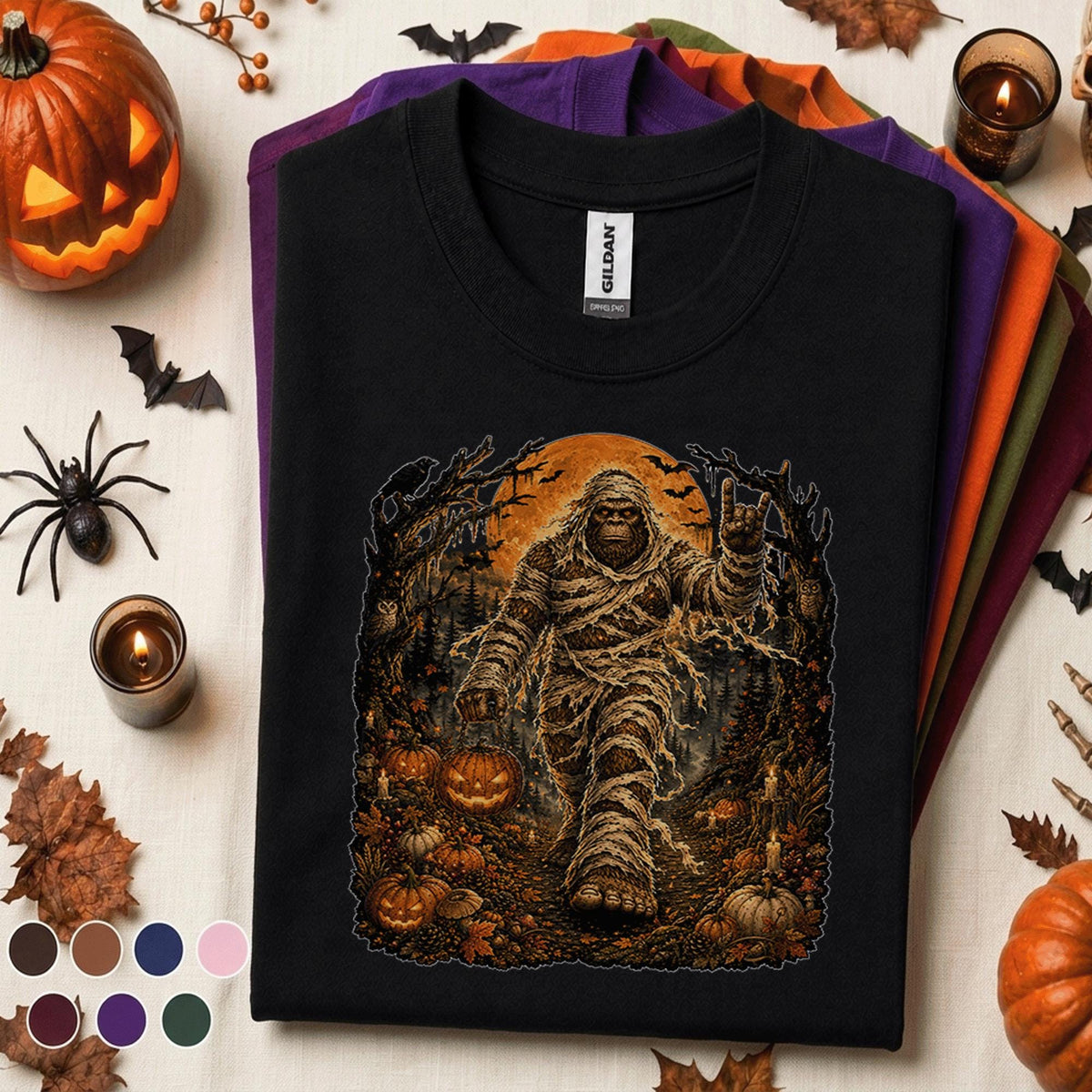 Bigfoot Mummy Halloween Shirt, Sasquatch Monster Tee