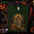 Bigfoot Mummy Halloween Shirt, Sasquatch Monster Tee, Spooky Full Moon Cryptid Shirt, Vintage Horror, Halloween Gift for Bigfoot Fans