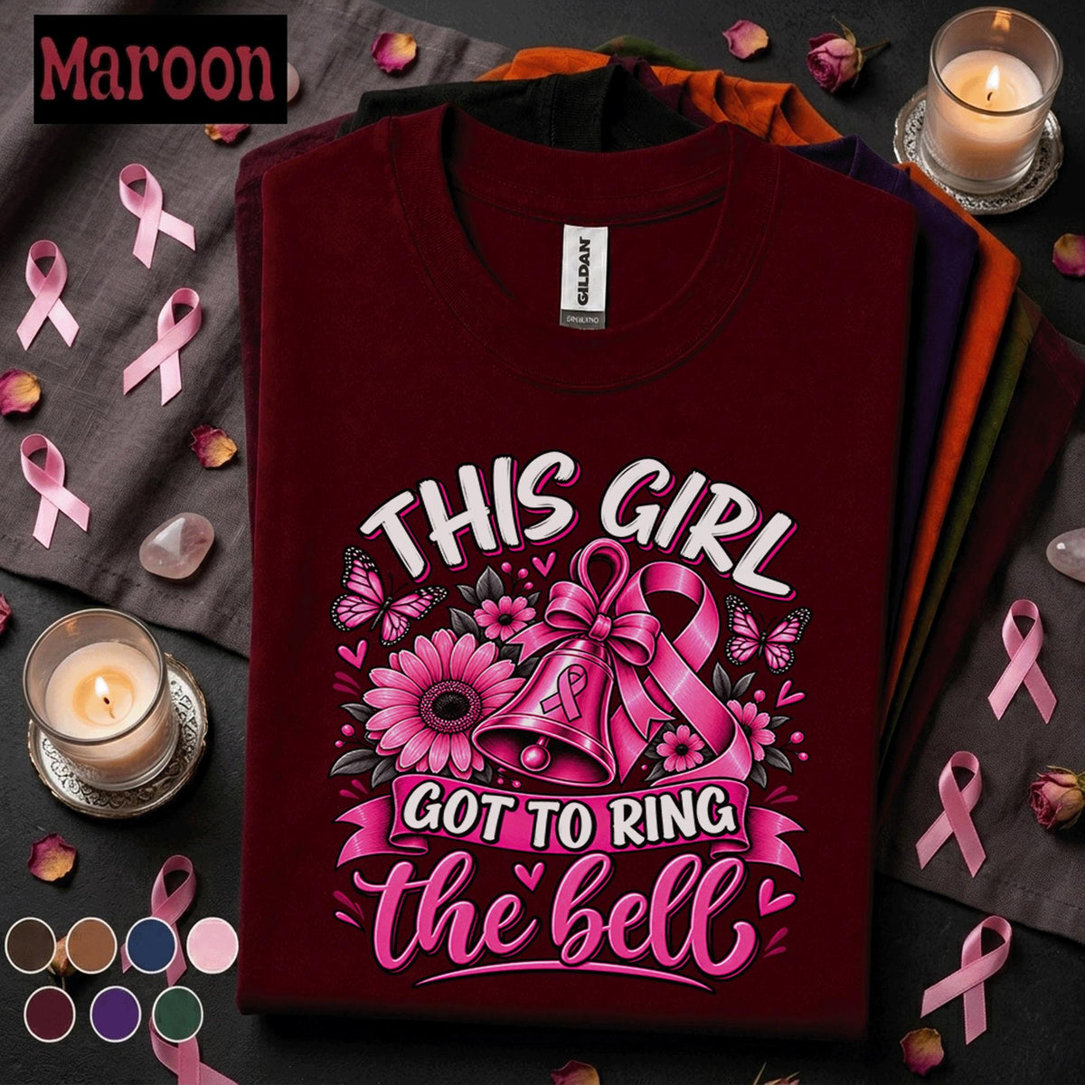 Breast Cancer Awareness Shirt, This Girl Got to Ring the Bell Tee, Pink Ribbon Survivor Shirt, Cancer Free Gift, Victory Celebration Tee