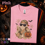 Camo Ghost Halloween Shirt, Cool Ghost Tee, Funny Spooky Season Shirt, Pumpkin Candy Bag, Halloween Gift for Teens