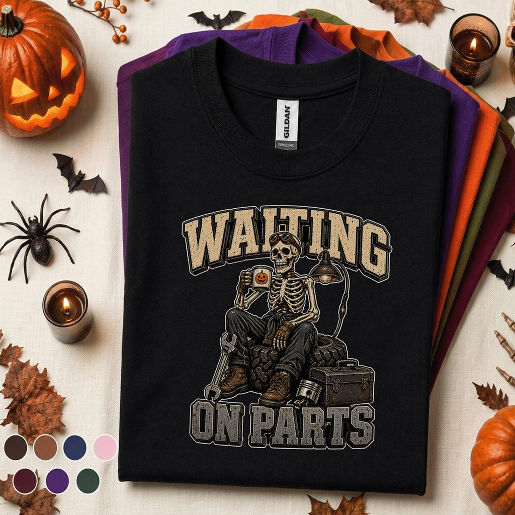 Mechanic Halloween Shirt, Waiting on Parts Tee