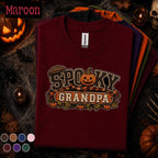 Spooky Grandpa Halloween Shirt, Funny Pumpkin Grandpa Tee, Retro Halloween Grandfather Gift, Fall Family Shirt, Spooky Season Grandpa Tee