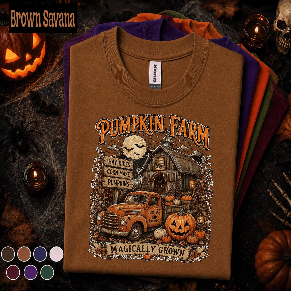 Pumpkin Farm Halloween Shirt, Vintage Fall Farm Tee, Pumpkin Patch Tshirt, Hayride Corn Maze Shirt, Rustic Autumn Gift Tee
