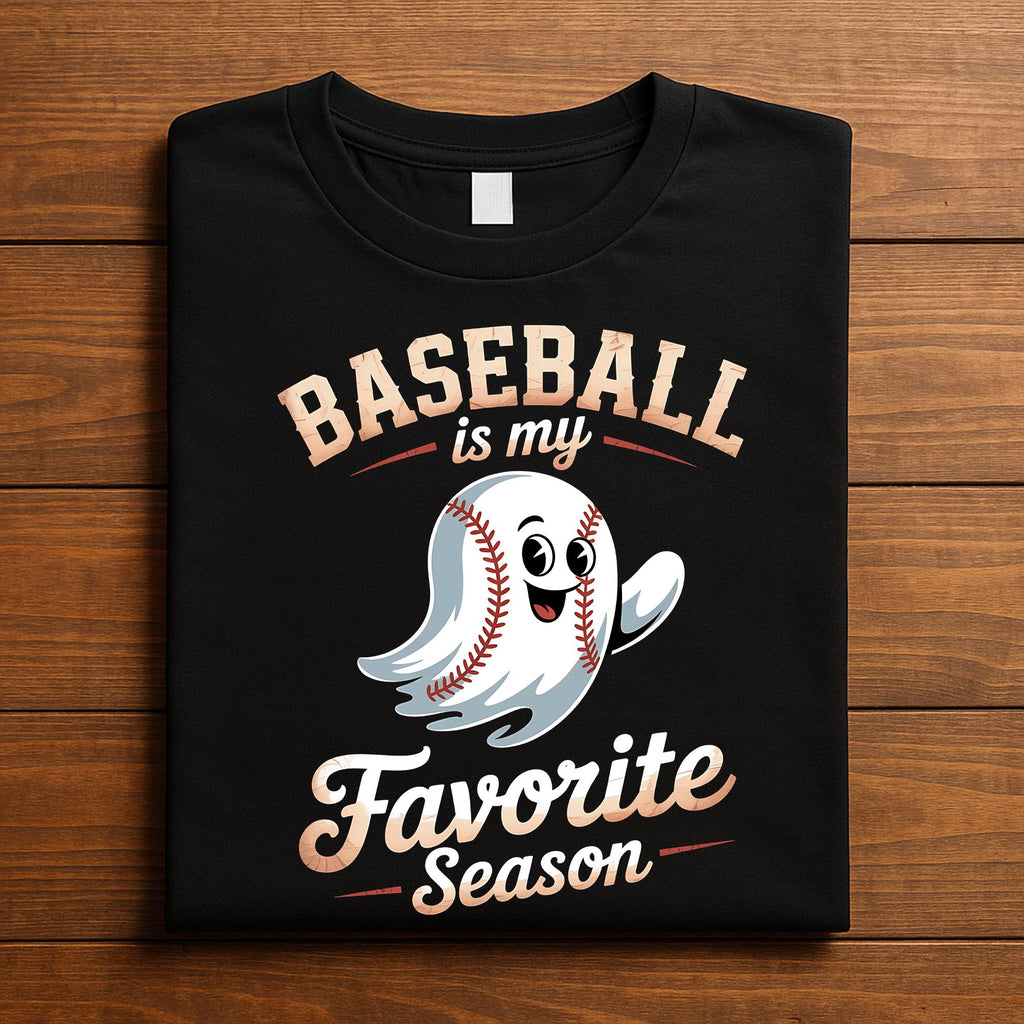 Baseball Is My Favorite Season Shirt, Ghost Baseball Tee
