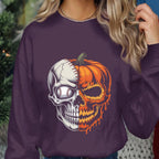 Pumpkin Baseball Halloween Shirt, Ghost Baseball Sweatshirt, Game Day Shirt, Baseball Shirt, Spooky Sports Fan Baseball, Baseball Skull Tee
