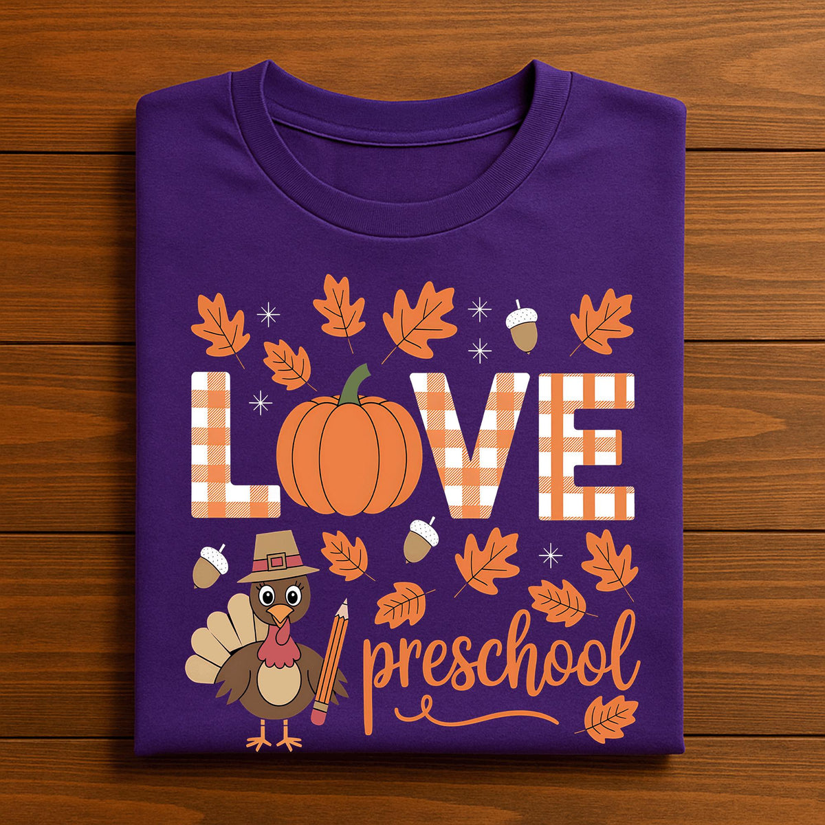 love Preschool halloween pumpkin shirt, cute pumpkin Preschool teacher Thanksgiving, fall Teacher Gift Teacher Thanksgiving Sweatshirt