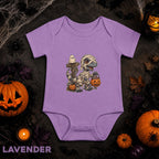 Mummy Dinosaur Halloween Baby Bodysuit, Cute T Rex Pumpkin Infant Onesie, Spooky Season Baby Outfit, First Halloween Baby Gift Idea