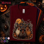 Halloween Chicken Shirt, Witch Chicken Tee, Spooky Hen Halloween T-shirt, Haunted Farmhouse Shirt, Funny Chicken Lover Gift Fatmer