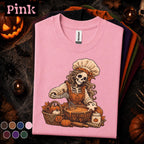 Skeleton Baker Halloween Shirt, Spooky Baking Tee, Pumpkin Pie Kitchen Shirt, Vintage Fall Baker Gift, Cute Halloween Baking T Shirt
