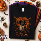 Halloween Baseball Shirt, Pumpkin Head Player Tee