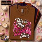This Is My Fight Breast Cancer Awareness Shirt, Pink Ribbon Boxing Gloves Tee, Warrior Fighter Support Gift, Pink October Shirt for Women