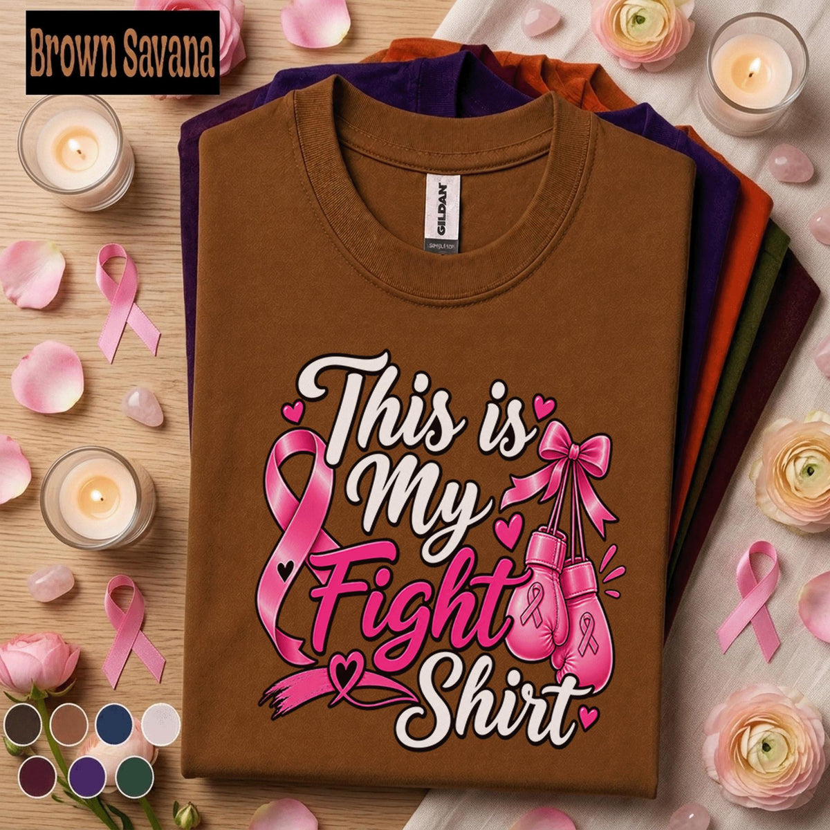 This Is My Fight Breast Cancer Awareness Shirt, Pink Ribbon Boxing Gloves Tee, Warrior Fighter Support Gift, Pink October Shirt for Women