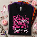 Breast Cancer Survivor Shirt, Blessed to Be Called Survivor Pink Ribbon Tee